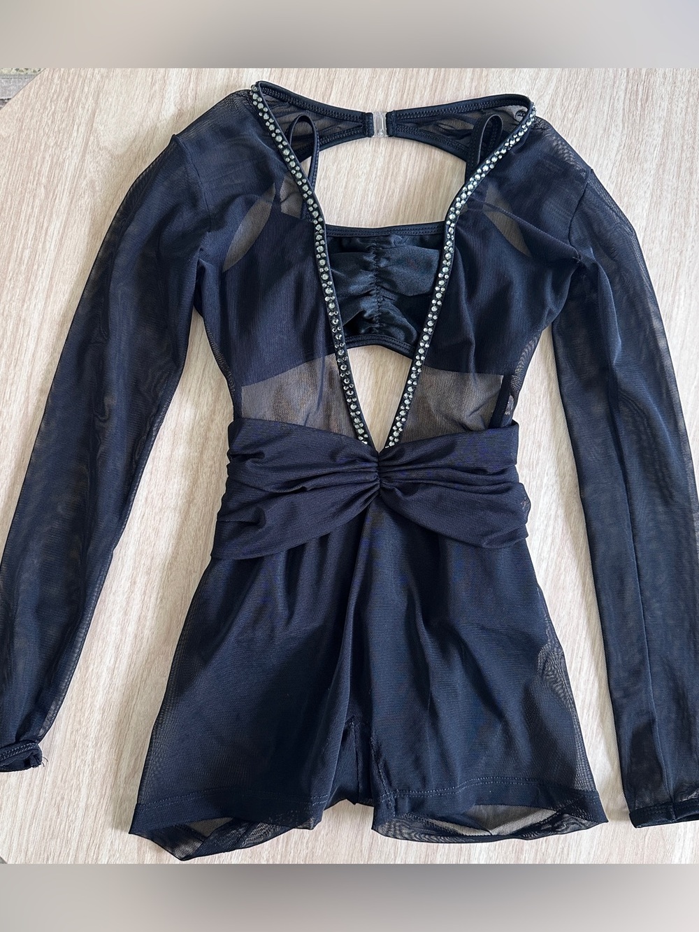 L.A Dance Designs biketard dance costume in black size CXL